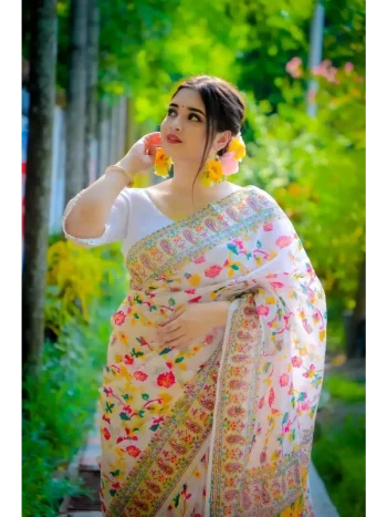 প্রিমিয়াম হাফ সিল্ক শাড়ি