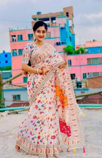 প্রিমিয়াম সিল্ক শাড়ী + ব্লাউজ পিচ